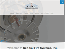 Tablet Screenshot of cen-calfire.com